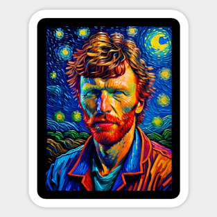 Steve Winwood at starry night Sticker